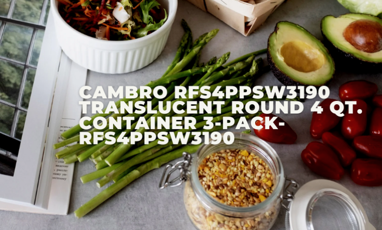 cambro rfs4ppsw3190 translucent round 4 qt. container 3-pack-rfs4ppsw3190